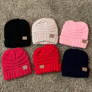 6 infant/toddler cc beanies